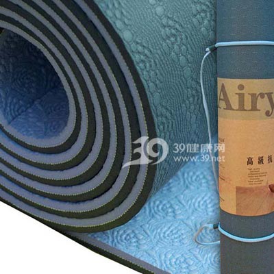 Airyoga-高级抗菌环保TPE瑜伽垫(墨绿-浅蓝)