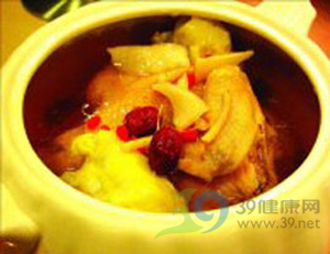 增肥食谱:参芪猴头炖鸡